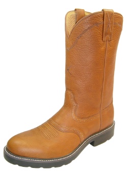 Twisted X MCW0001 for $179.99 Men's' Pull On Work Boot with Peanut Oiled Leather Foot and a Round Toe